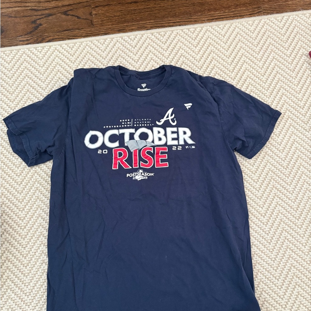 Fanatics Men's Navy Braves Tee